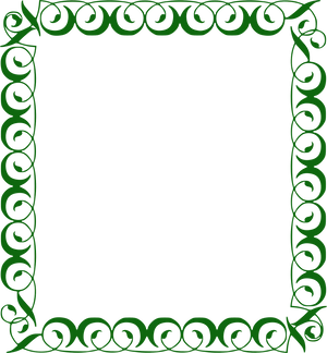 Elegant Green Celtic Frame PNG image