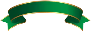 Elegant Green Gold Trimmed Banner