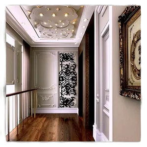 Elegant Hallway Decor PNG 06242024