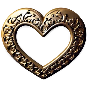 Elegant Heart Border PNG Bhh92 PNG