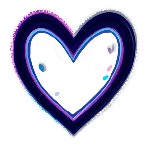 Elegant Heart Doodle PNG 94