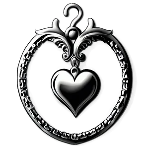 Elegant Heart Ornament PNG Aim19 PNG
