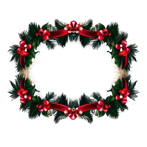 Elegant Holiday Border Png 06132024 PNG image