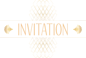Elegant Invitation Card Design PNG image