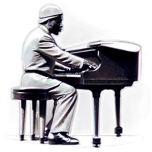 Elegant Jazz Pianist Png 69 PNG image