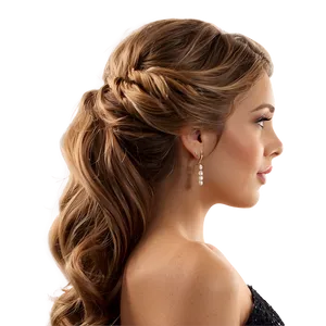 Elegant Long Hairstyle PNG 05242024