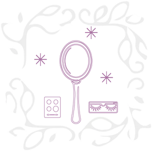Elegant Makeup Tools Vector