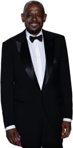 Elegant Manin Black Tuxedo PNG image