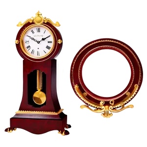 Elegant Mantel Clock PNG 35