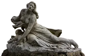 Elegant Marble Sculptureof Reclining Woman