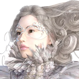 Elegant Masquerade Portrait