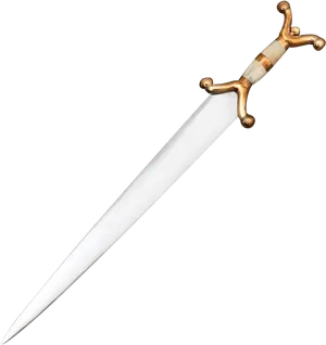 Elegant Medieval Sword Isolated PNG image