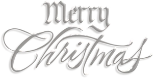 Elegant_ Merry_ Christmas_ Calligraphy PNG image