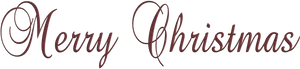 Elegant Merry Christmas Script PNG