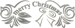 Elegant Merry Christmas Text Design