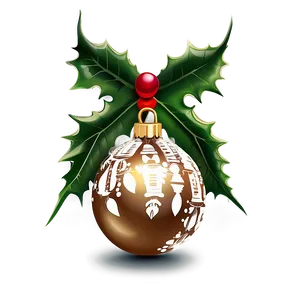 Elegant Merry Christmas Typography PNG Htw