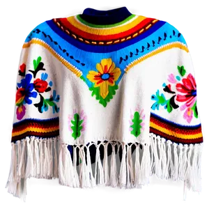 Elegant Mexican Poncho Design PNG 06282024 PNG
