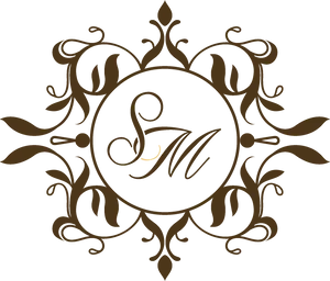Elegant Monogram Wedding Logo PNG image