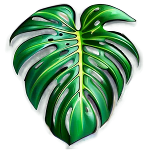 Elegant Monstera Leaf Png 05232024 PNG image