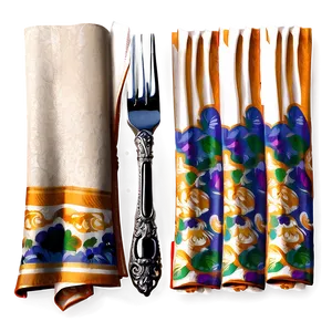 Elegant Napkin Design PNG Aqm PNG