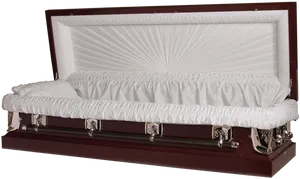 Elegant Open Coffin PNG image