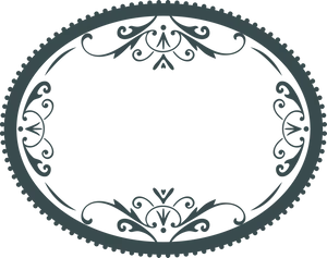 Elegant Ornamental Frame Design PNG image