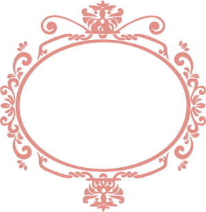 Elegant Ornate Frame Design PNG image