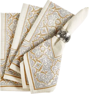 Elegant Paisley Napkins PNG
