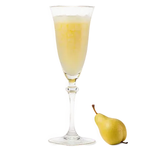 Elegant Pear Mimosa Cocktail Png 06212024 PNG image