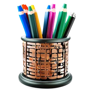 Elegant Pencil Holder PNG 95
