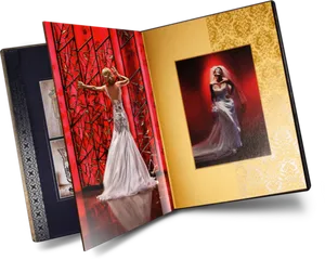 Elegant Photo Album Spread PNG