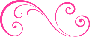 Elegant Pink Flourish Graphic PNG