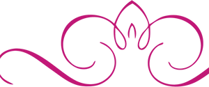 Elegant Pink Heart Wedding Logo PNG image