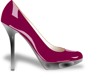 Elegant Pink High Heel Shoe