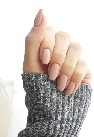 Elegant Pink Nailswith Accent Art PNG image