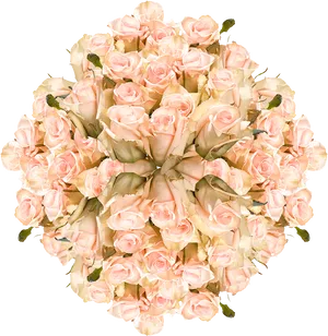 Elegant Pink Roses Bouquet PNG image