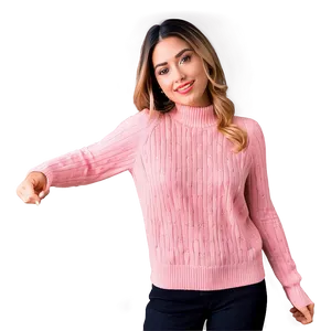 Elegant Pink Sweater Png Shc82 PNG image