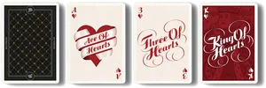 Elegant Playing Cards Hearts Suit