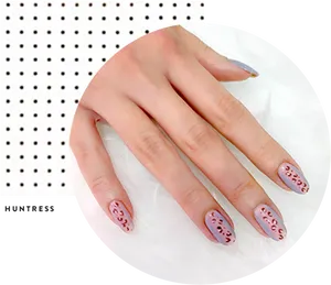 Elegant Polka Dot Nail Art