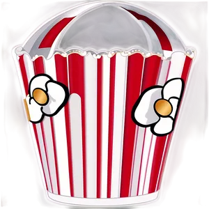 Elegant Popcorn Bucket For Events Png 06132024 PNG image