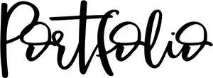 Elegant Portfolio Script Logo PNG image