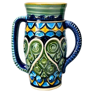 Elegant Pottery Mugs Png 06132024 PNG image