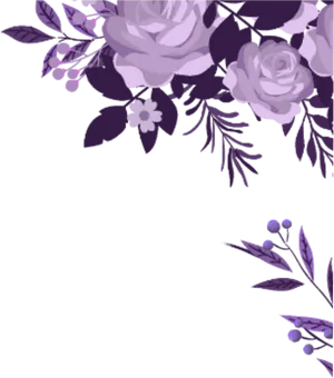 Elegant Purple Floral Design