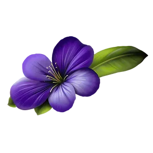Elegant Purple Flower PNG 74