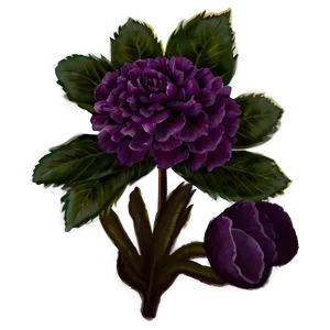 Elegant Purple Flower PNG 88