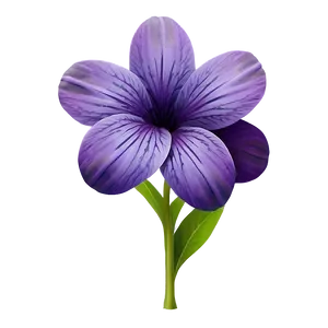 Elegant Purple Flower PNG Qey1