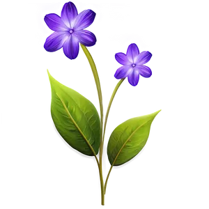 Elegant Purple Flower PNG Rff