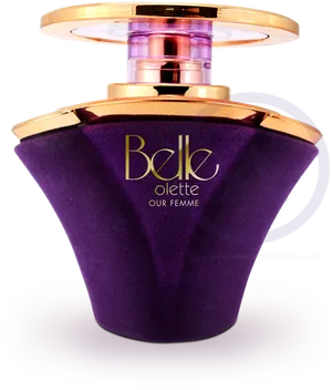 Elegant Purple Perfume Bottle PNG image