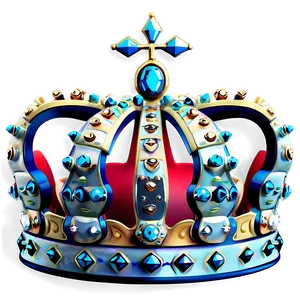 Elegant Queen Crown Silhouette PNG 06292024