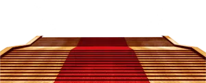 Elegant Red Carpet Stairs